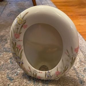 Takahashi San Francisco Iris Ceramic Toilet Picture Frame Flowers Japan